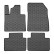 Rubber mats suitable for Volvo EX30 2023- (4-piece + mounting system)