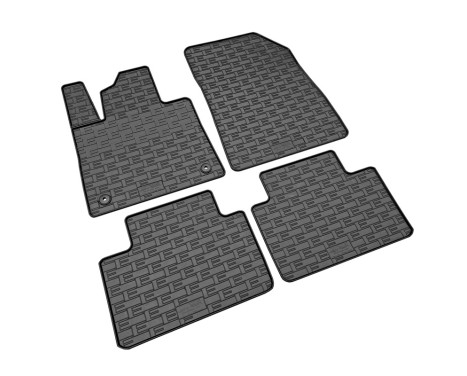 Rubber mats suitable for Volvo EX30 2023- (4-piece with mounting points), Image 2