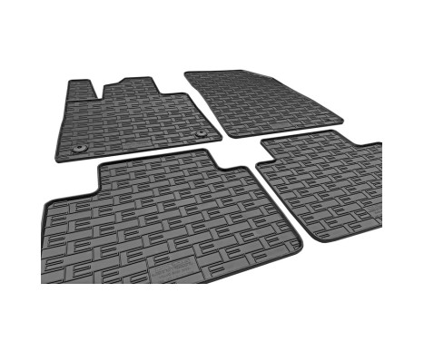 Rubber mats suitable for Volvo EX30 2023- (4-piece with mounting points), Image 3