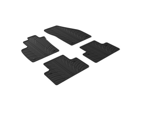 Rubber mats suitable for Volvo S40/V50 2004-2011