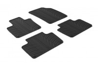 Rubber mats suitable for Volvo XC90 3/2015- (T-Design 4-piece + mounting clips)