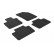 Rubber mats suitable for Volvo XC90 3/2015- (T-Design 4-piece + mounting clips)