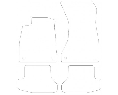 Velor car mats Audi A5 Coupe 2017 - 4 pieces, Image 2