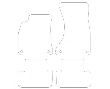 Velor car mats Audi A5 Sportback 2007-2016 4-part, Image 2
