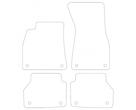 Velor car mats Audi A6 2019 - 4 pieces, Image 2