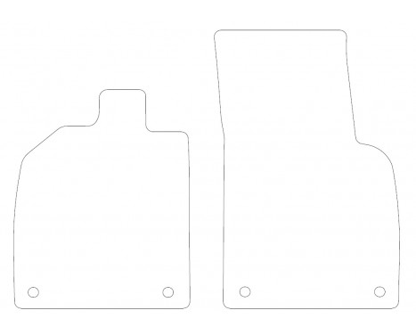 Velor Car Mats for Audi R8 2015- 2-piece, Image 2