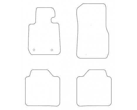 Velor Car Mats for BMW 3-Series GT F34 2012- 4-piece, Image 2