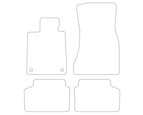 Velor Car Mats for BMW 7 series G-11 2016- 4-piece, Image 2