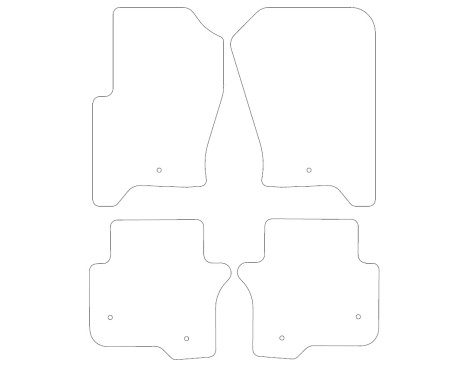 Velor Car Mats for Landrover Discovery 2004-2009 4-part, Image 2