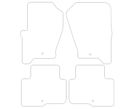 Velor Car Mats for Landrover Discovery 2009-2013 4-part, Image 2