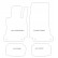 Velor Car Mats for Mercedes-Benz E-Class Coupe C238 2016- 4-piece, Thumbnail 2