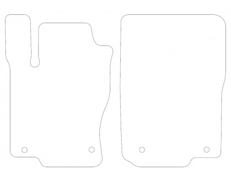 Velor Car Mats for Mercedes-Benz GLS X166 2015- 2-part, Image 2