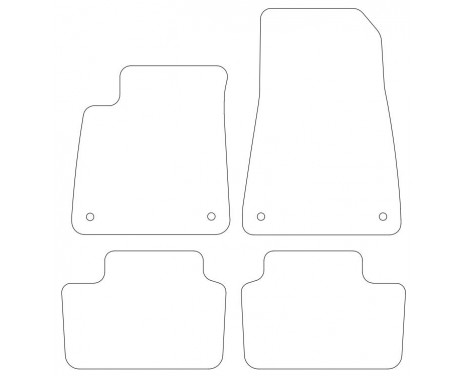 Velor Car Mats for Polestar 2 / 2019- 4 pcs, Image 2