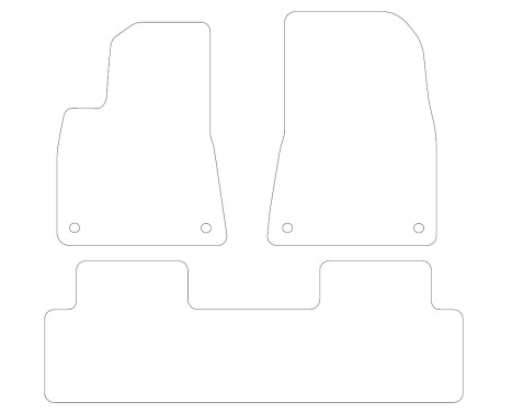 Velor car mats for Tesla Model 3 from 2017-, Image 2