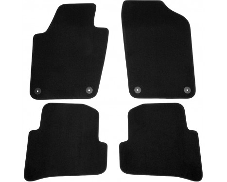 Velor Car Mats for VW Polo 6R 2010- 4-piece