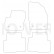 Velor car mats Ford Kuga 2013-2016 4-part, Thumbnail 2