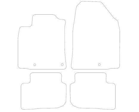 Velor car mats Hyundai Ioniq 2016- 4-piece, Image 2