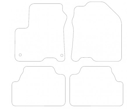Velor car mats Hyundai Kona EV 2018 - 4 pieces, Image 2