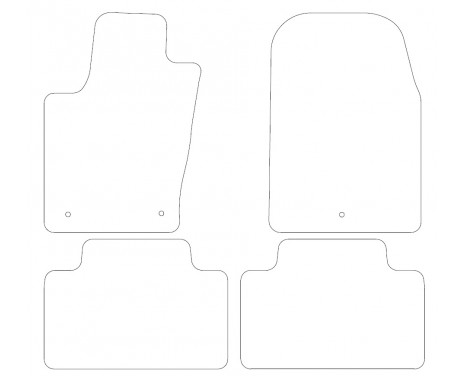 Velor car mats Jeep Grand Cherokee 2014- 4-piece, Image 2