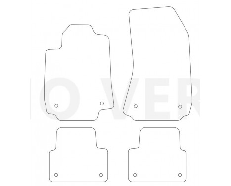 Velor Car Mats suitable for Alfa Romeo 159 2005-2011 4th, Image 2
