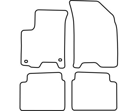 Velor car mats suitable for Daewoo Kalos 2002-2006, Image 6