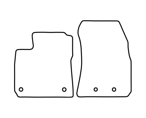 Velor car mats suitable for Ford Transit Courier 2019-, Image 6