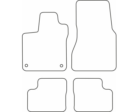 Velor car mats suitable for MCC Smart ForFour 2014-, Image 6