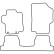 Velor car mats suitable for Peugeot 1007 2005-2009, Thumbnail 6