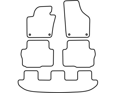 Velor car mats suitable for Renault Clio 2001-2005, Image 6