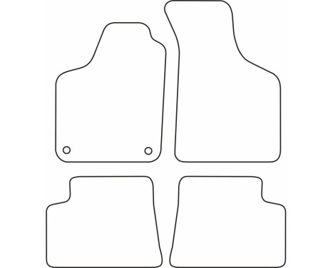 Velor car mats suitable for Renault Twingo 1993-2007, Image 6