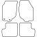Velor car mats suitable for Rover Streetwise 2003-2005, Thumbnail 6