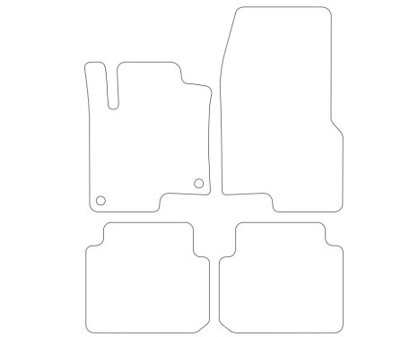 Velor car mats suitable for Smart ForFour 02-4 parts, Image 2