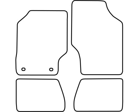 Velor car mats suitable for Subaru Justy 1984-1997, Image 6