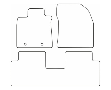 Velor car mats suitable for Toyota Avensis 2009-2012, Image 6