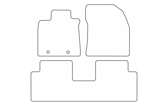 Velor car mats suitable for Toyota Avensis 2009-2012, Image 6