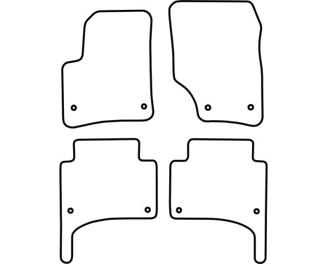 Velor car mats suitable for Volkswagen Touareg 2002-2009, Image 6