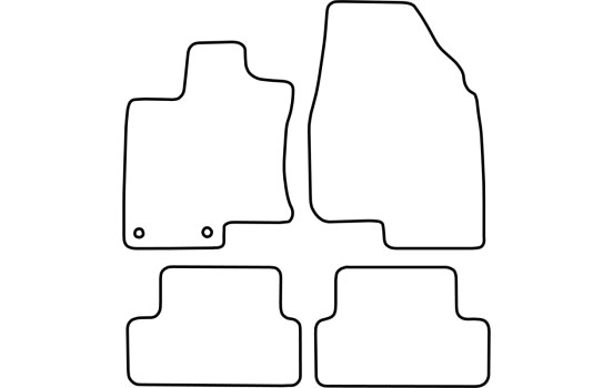 Velour car mats suitable for Nissan Qashqai 2, Image 6