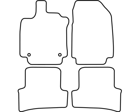 Velour car mats suitable for Renault Clio D 2, Image 6