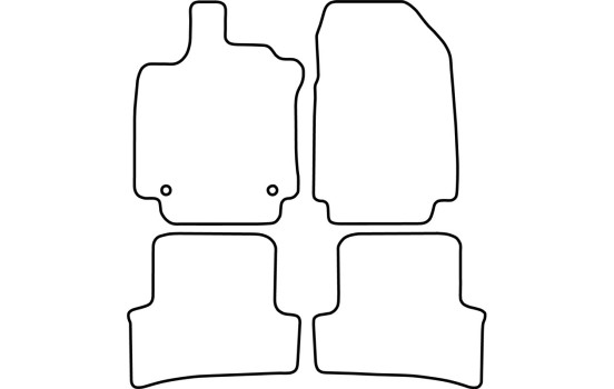 Velour car mats suitable for Renault Clio D 2, Image 6