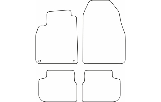 Velour car mats suitable for Saab 9-3 convertible, Image 6