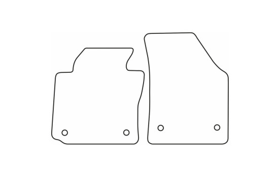 Velour car mats suitable for Volkswagen Caddy, Image 6