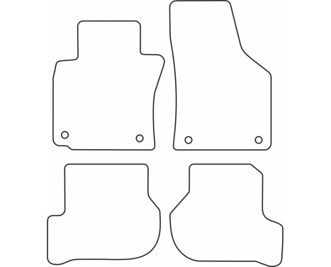 Velour car mats suitable for Volkswagen Golf, Image 6