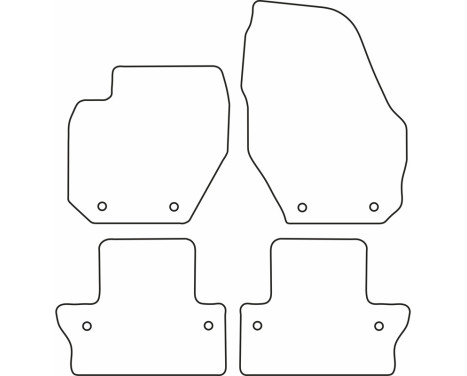 Velour car mats suitable for Volvo S60/V60 20, Image 6