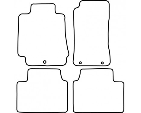 Velours car mats Alfa Romeo Giulia 2016- 4-pieces, Image 2