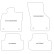 Velours car mats Audi A3 2012- 4-parts, Thumbnail 2