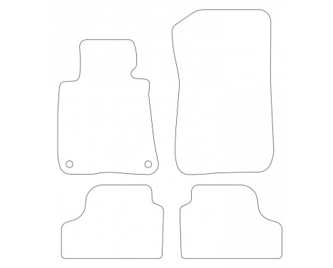 Velours car mats BMW 3-Series E93 Convertible 2007- 4-piece, Image 2