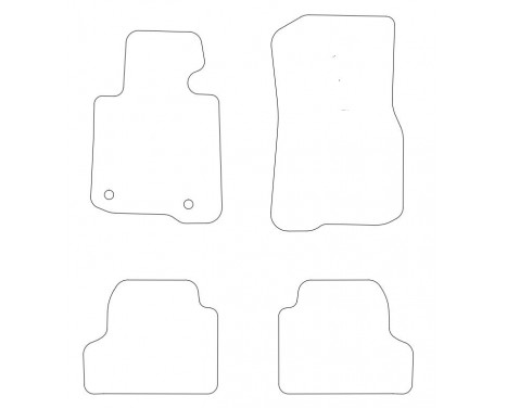 Velours car mats BMW 4-Series F32 Cabriolet 2014- 4-piece, Image 2