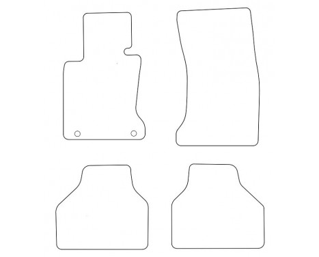 Velours car mats BMW 7-Series E65 2001-2009 4-piece, Image 2