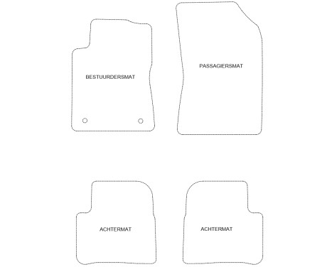 Velours Car Mats Citroen C3 2016- 4-piece, Image 2