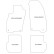 Velours car mats Fiat Punto Evo 2010- 4-piece, Thumbnail 2